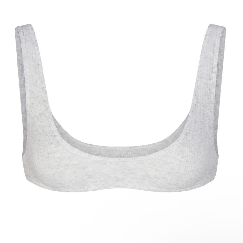 SKIMS Rib Micro Scoop Bralette M